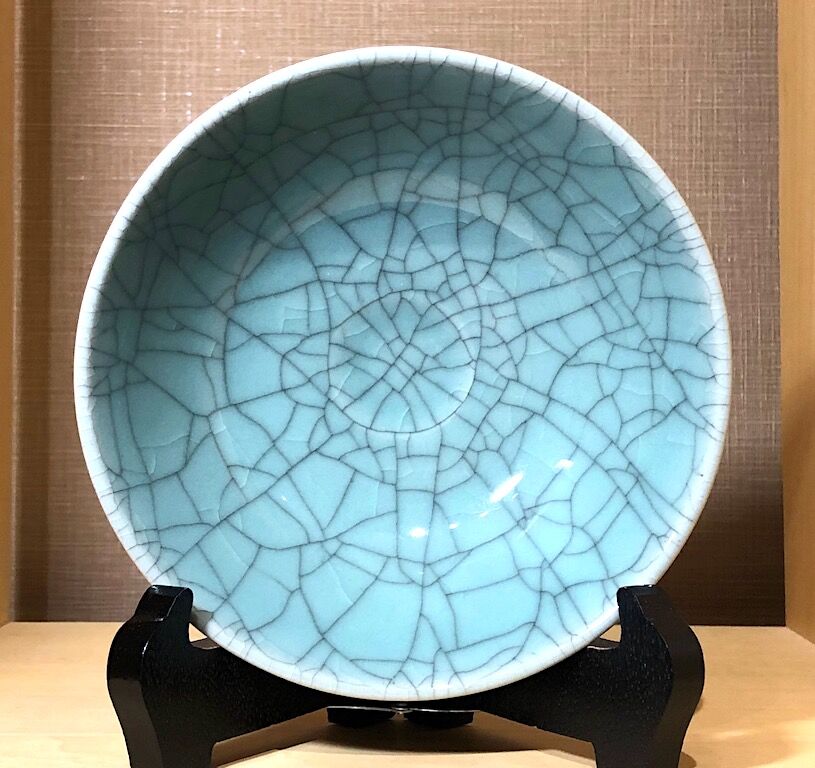 京焼・清水焼 安田茂郎作 七官青磁茶碗 無傷保証 共箱 古物。 | STORES