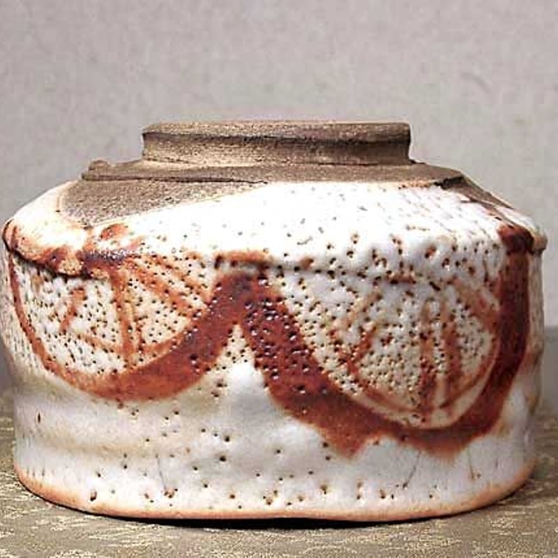 志野焼 加藤孝造 作 片輪車 茶碗 無傷 箱誂。 | STORESショップARIKA