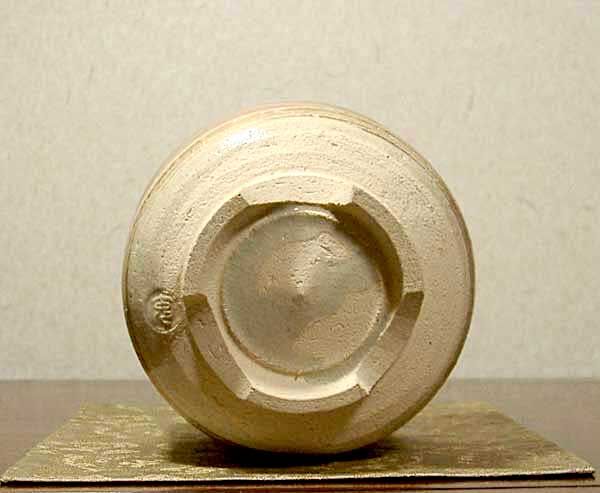 京焼・清水焼 観修寺窯 手塚 充 作 金刷毛目筒 茶碗 共箱 無傷 保証