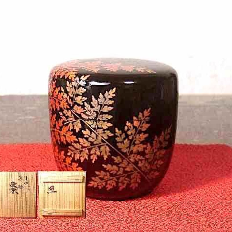 香川県 辻 照二 作 蒔絵棗「しのぶ」 無傷 保証 共箱。 | STORES