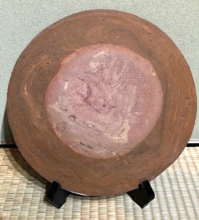 安原喜明　紅椿窯　銘々皿 安原喜明紅椿窯銘々皿