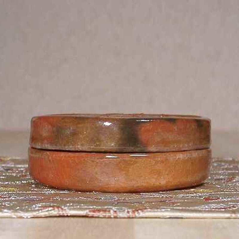 紫野焼　作者不明　金毛　香合　無傷　保護箱　保証。 紫野焼 作者不明 金毛 香合 無傷 保護箱 保証。 - メルカリ