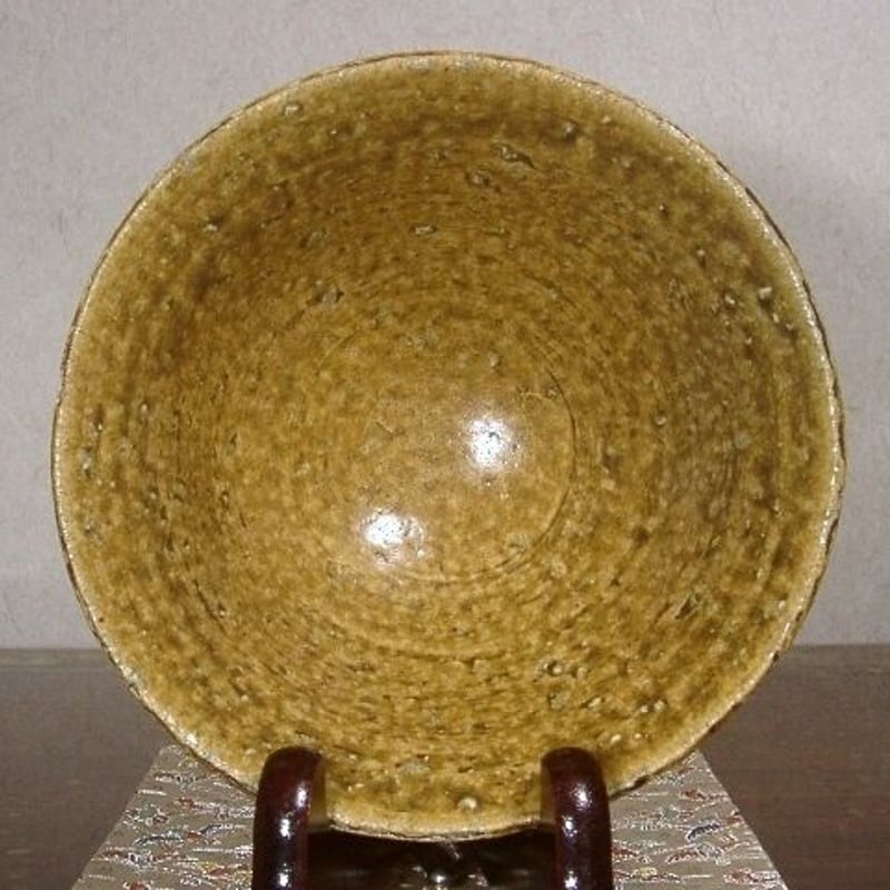 三朝焼 森田無想作 在銘 伊羅保 茶碗No2 無傷 保証 箱合 三朝焼 森田無想作 在銘 伊羅保 茶碗No2 無傷 保証 箱合