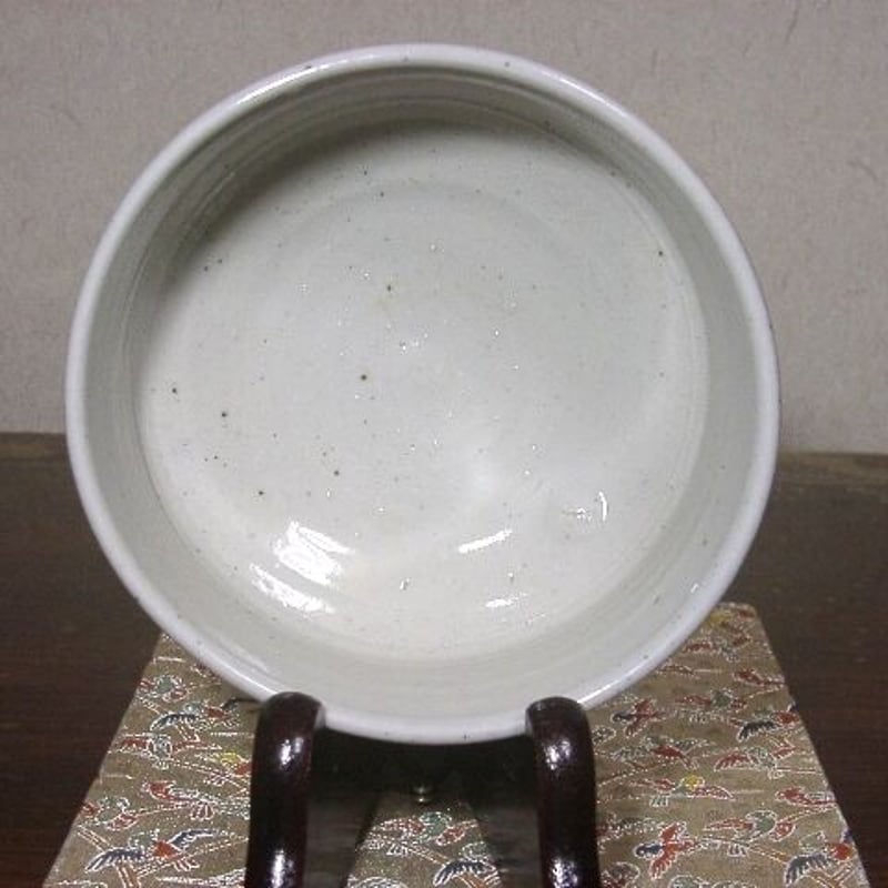 宮之原謙作　賛・為かよ花　作者不明　白磁　茶碗　無傷　箱合　保証。 宮之原謙作 賛・為かよ花 作者不明 白磁 茶碗 無傷 箱合 保証