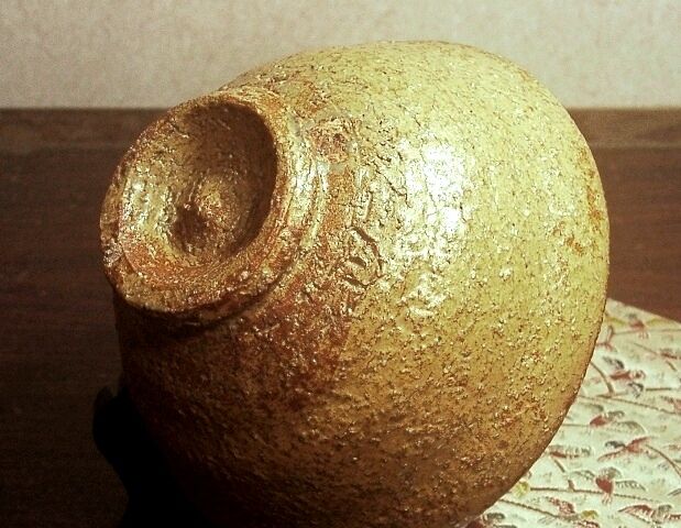 濱中月村　陶器作品 木箱付き 萩焼 濱中月村作 伊羅保 茶碗 無傷 共箱 古物。 | STORESショップARIKA
