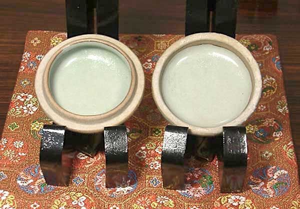 京焼・清水焼 真清水蔵六 作 青磁「字」香合 無傷 箱誂 保証 京焼・清水焼 真清水蔵六 作 青磁「字」香合 無傷 箱誂 保証