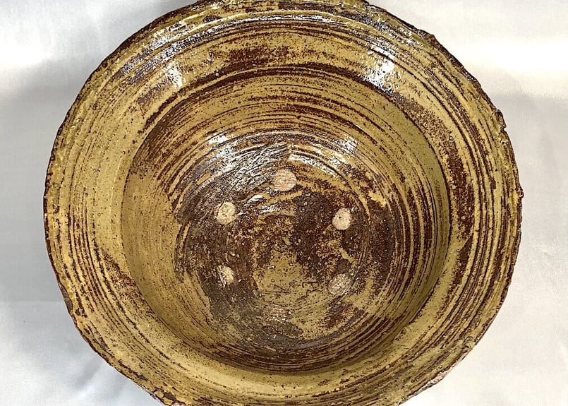 A 176 三島 主菓子器 3代 ・清水六兵衛