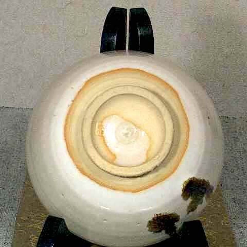 京焼・清水焼　山田 喆 作　から津風　茶碗　無傷　共箱　保証。 京焼・清水焼 山田 喆 作 から津風 茶碗 無傷 共箱 保証