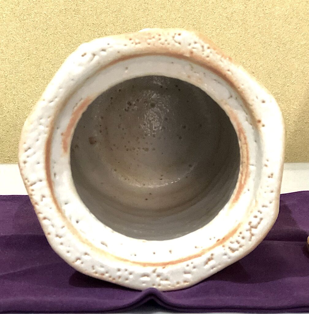 林正太郎 志野水指 共箱 共布 日本工芸会正会員 美濃焼 林正太郎 志野