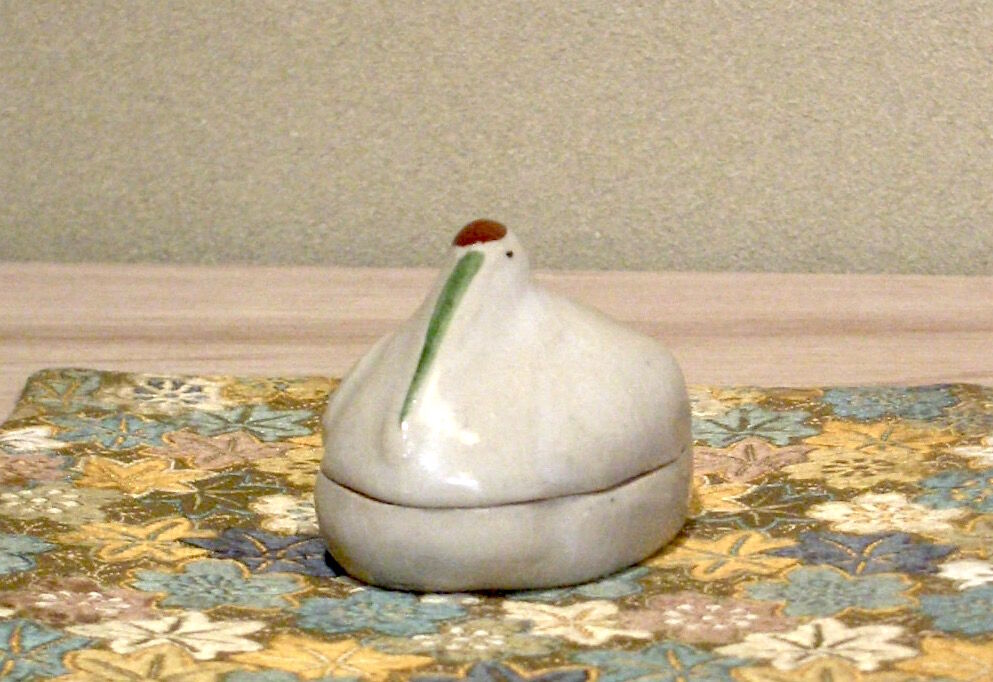 善光寺焼　東野窯　大森光彦作　鶴香合　無傷　共箱　古物。 善光寺焼 東野窯 大森光彦作 鶴香合 共箱 古物。 | STORES