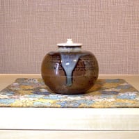 伊賀焼 小川得斎作 伊賀茶入 無傷 箱合 共仕覆 古物。 | STORES
