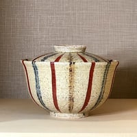 京焼・清水焼　手塚大示窯作　御題金蘭手　大福茶碗　共箱　古物。 京焼・清水焼 手塚大示窯作 御題金蘭手 大福茶碗 共箱 古物