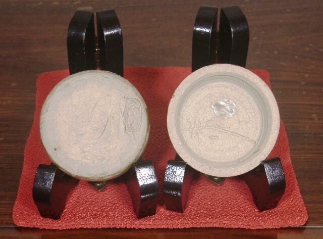 広島焼 石井淡笑斎自作 「夢」香合 花押 無傷 箱合 保証