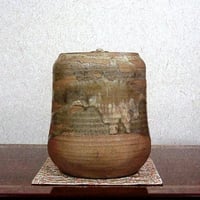 京焼・清水焼 大丸北峰（初代）作 祥瑞手 水指No2 青華松竹梅図 無傷