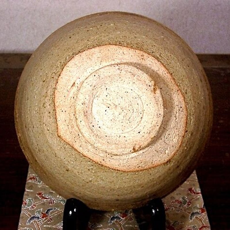 京焼・清水焼 宇野仁松 作 淡虎釉 茶碗 無傷 共箱 在銘 保証