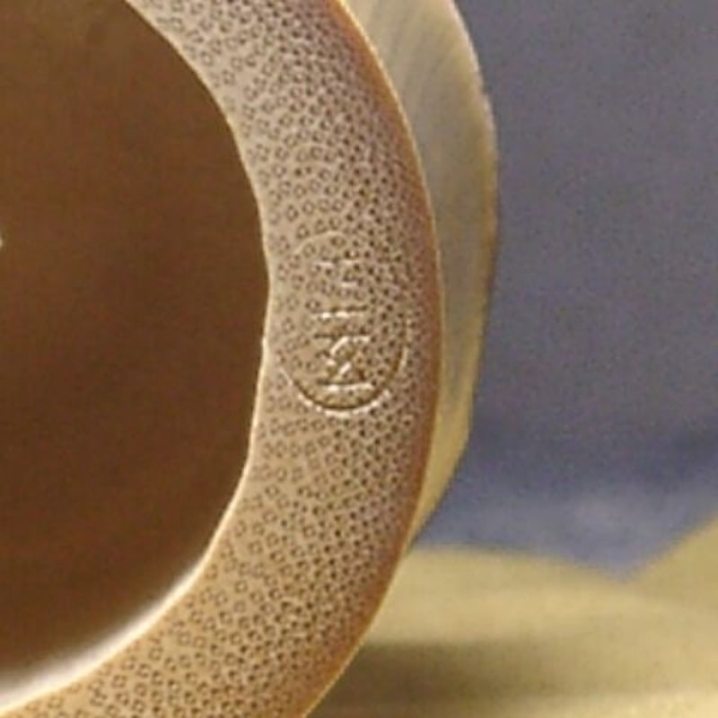 竹工 黒田正玄作 竹蓋置 十三世即中斎宗左 御箱書付 一双 共箱揃 保証