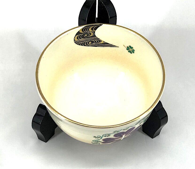 京焼・清水焼 限定販売「ガラシャの白詰草」茶碗 共箱 新作。 | STORES