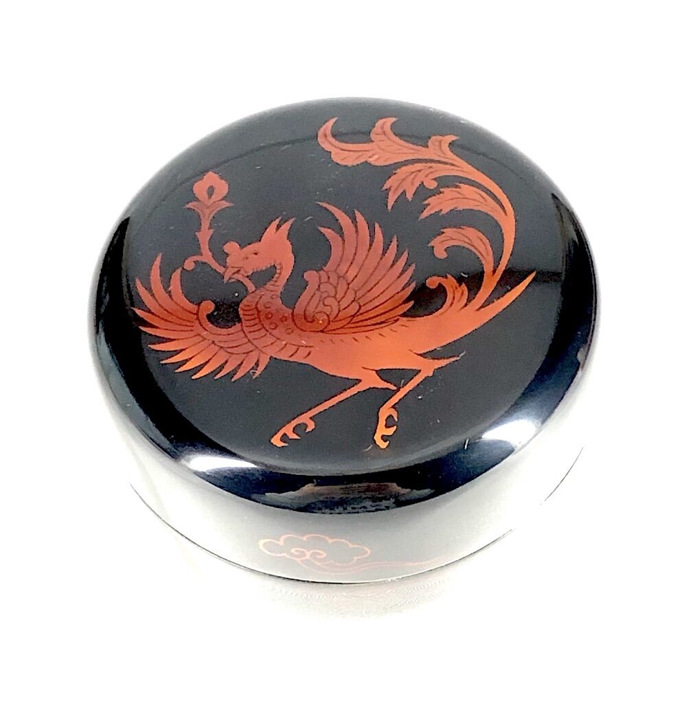 漆工 前端雅峰 作 白檀塗 鳳凰紋 平棗 共箱 無傷。 | STORES 漆工 前端雅峰 作 白檀塗 鳳凰紋 平棗 共箱 無傷。 | STORES