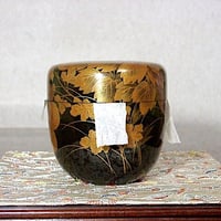 漆工 前端雅峰 作 白檀塗 鳳凰紋 平棗 共箱 無傷。 | STORES