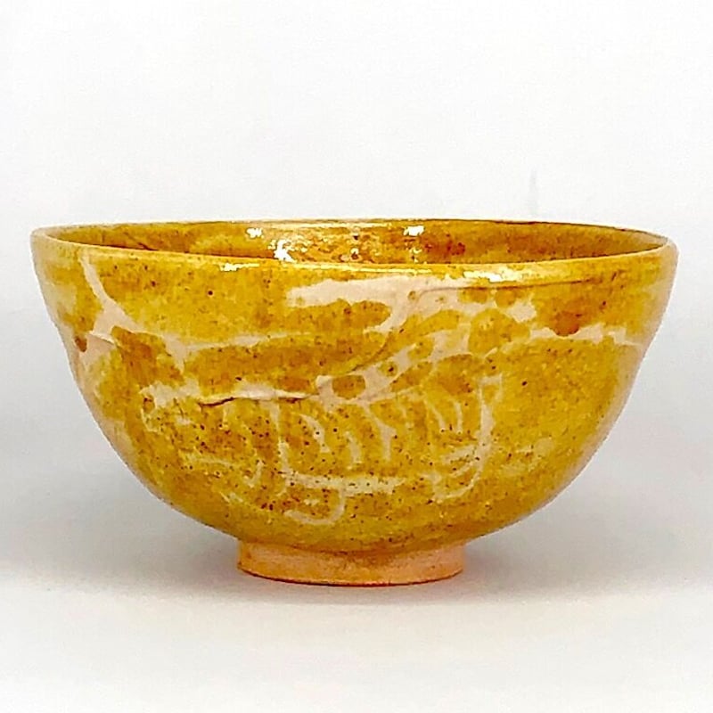 八幡焼　平緑釉　茶碗　無傷　古物　箱無。 八幡焼 平緑釉 茶碗 無傷 新品桐箱共用 真田袋紐付 古物。 皿