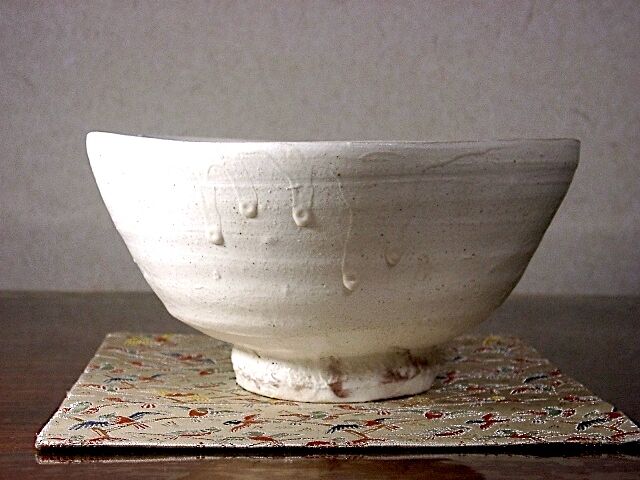 茨城・城里 松尾桃陽作 粉引 茶碗 無傷 共箱 保証 | STORESショップARIKA
