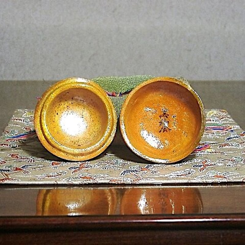 嵯峨焼　落柿舎 造　柿（俳句入）香合　無傷　共箱　保証。 嵯峨焼 落柿舎 造 柿（俳句入）香合 無傷 共箱 保証。 | STORES