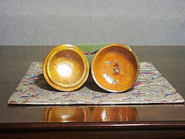 嵯峨焼 落柿舎 造 柿（俳句入）香合 無傷 共箱 保証。 | STORES