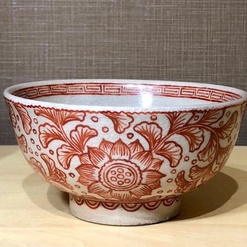 森一蔵　赤絵吉祥文花入　古萬古焼　日根野作三 森一蔵 赤絵吉祥文花入 古萬古焼 日根野作三 - メルカリ