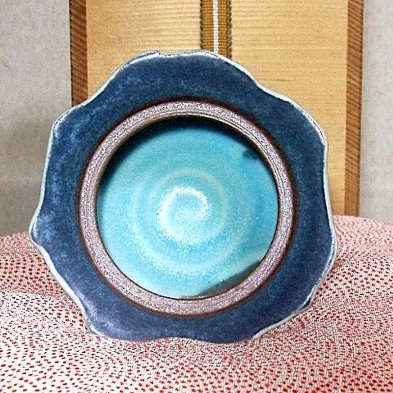 京焼・清水焼 三浦直人 作 トルコ青釉 香炉 無傷 共箱 保証。 | STORES