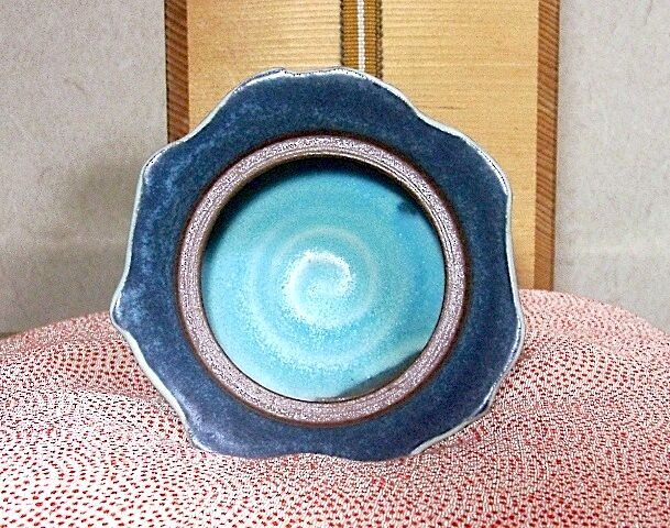 京焼・清水焼 三浦直人 作 トルコ青釉 香炉 無傷 共箱 保証。 | STORES