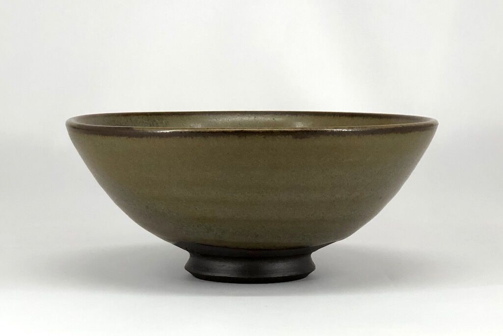無名異焼 三浦小平次（常山）作 朱紫泥 茶碗 在銘 箱合 古物