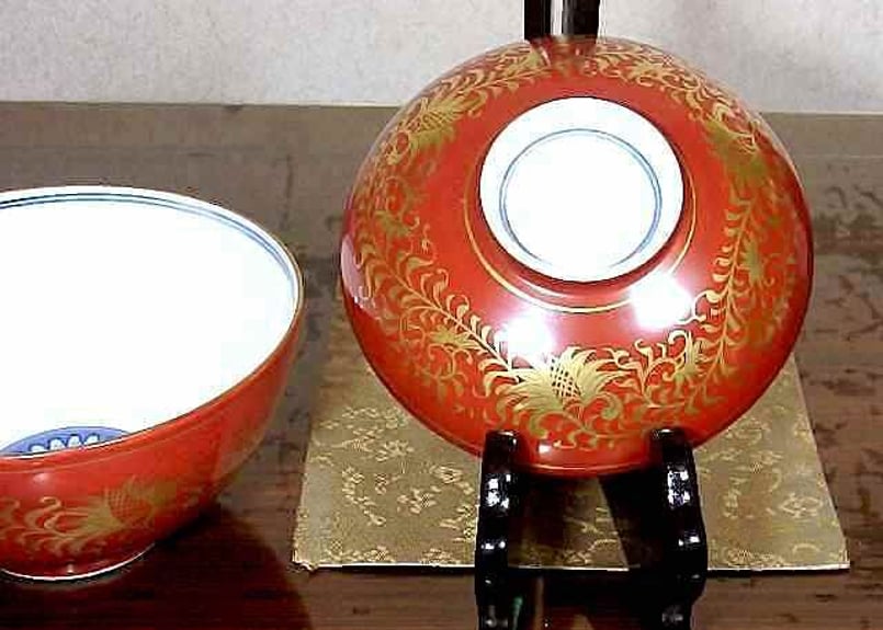 富本憲吉 土焼鉄描銅彩 湯呑 金継ぎ 富本憲吉 土焼鉄描銅彩 湯呑 金継ぎ