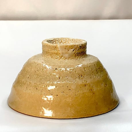 萩焼　原清 作　茶碗　箱書付　詳細不明　無傷　共箱。