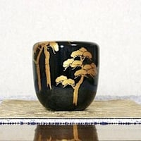 漆工 鈴木光入 作 春草蒔絵 竹棗 共箱 無傷。 | STORESショップARIKA