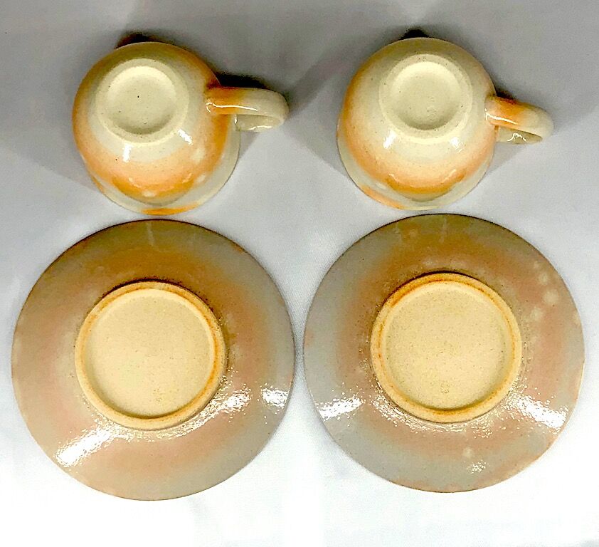 萩焼 滅多に無い　珈琲碗 2客セット 茶道具 萩焼 椿秀窯 珈琲碗 2客セット 在印 無傷 共箱 未使用品。 | STORES