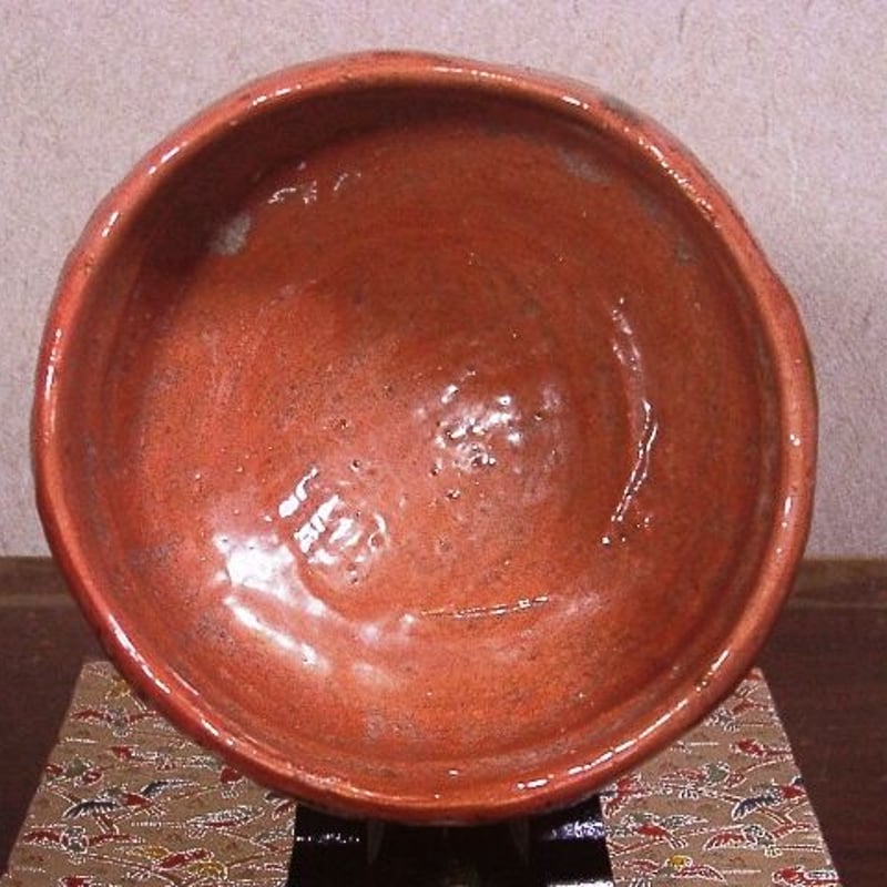 高津焼・難波焼 久野正伯作 高津神社絵 在銘 無傷 合箱 古物