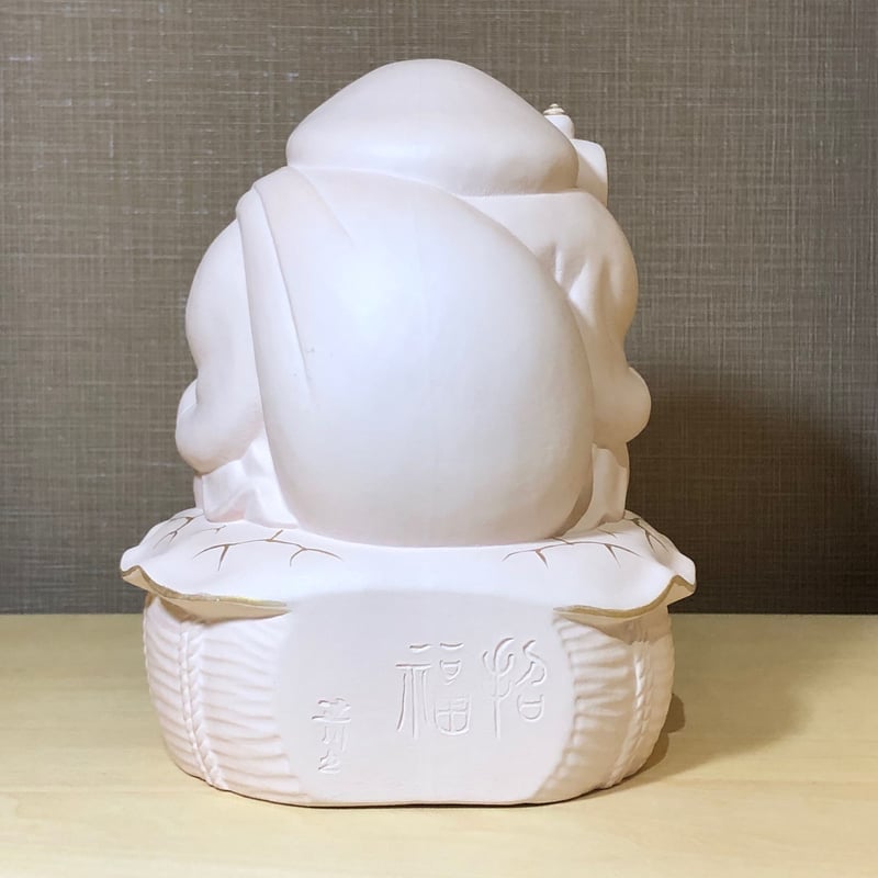 京焼・清水焼　初代 村田陶苑 作　色絵　招福 大黒天像　共箱　無傷。 京焼・清水焼 初代 村田陶苑 作 色絵 招福 大黒天像 共箱 無傷