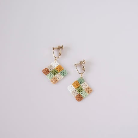 パッチワーク ピアス/イヤリング
