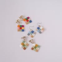 パッチワーク ピアス/イヤリング