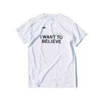 IWANTTOBELIEVE. SHORT SLEEVE T-SHIRTS-WHITE
