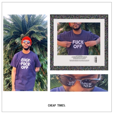 FUCK OFF SST-SHIRTS/NAVY