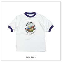 IWANT TO BELIEVE TRIM T-SHIRTS/PURPLE