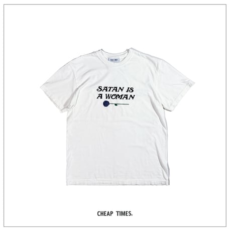 SATAN IS A WOMAN SST-SHIRTS/WHITE