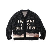 IWANT TOBELIEVE.CARDIGAN-BLACK