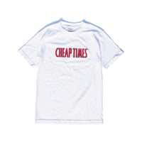CHEAPTIMES SHORT SLEEVE T-SHIRTS-WHITE/RED
