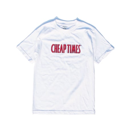 CHEAPTIMES SHORT SLEEVE T-SHIRTS-WHITE/RED
