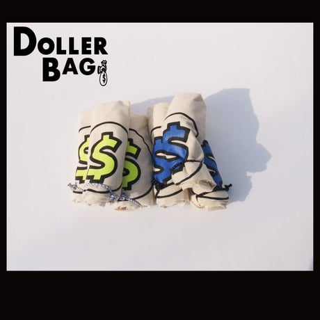 DOLLER TOTE BAG-BLUE