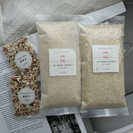 GIFT BOX（2合 / 300g × 2 ＆雑穀米×２）１ヵ所に5箱以上ご購入の方・宅配便