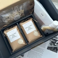 ・GIFT BOX（3合×2 BOX・塩麹・米味噌・雑穀米×４P）A-Qラベル  / 暑い時期のみクール便発送