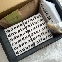 GIFT BOX（3合×2 BOX・塩麹・米味噌・有機緑茶TB）/暑い時期のみクール便発送